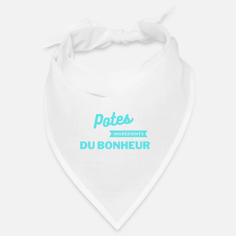 potes les ingrédients du bonheur Pecs - Bandana - blanc