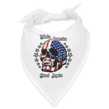 Macht Amerika wieder großartig - Bandana - Weiß - Vorne