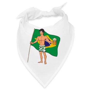 Brasilianer Hot Boy - Bandana - Weiß - Vorne
