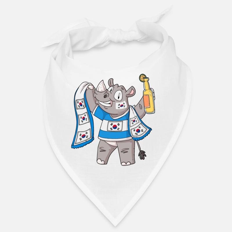 Rhino Fan Corée du Sud Bandana