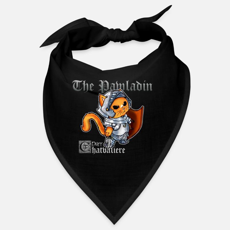 Mignon chat paladin chevalier avec épée Bandana
