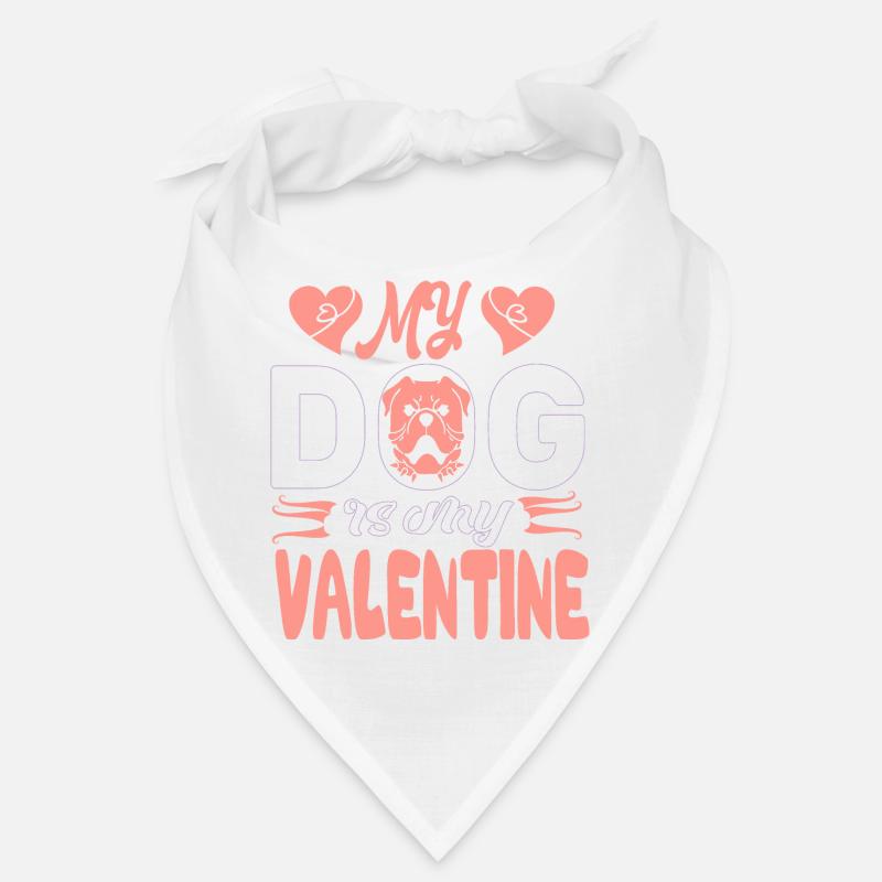 Mon chien est mon Valentin Bandana