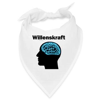 Willenskraft - Bandana - Weiß - Vorne
