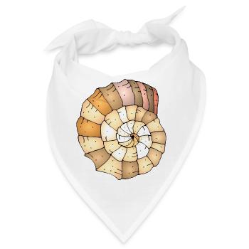 Muschel - Bandana - Weiß - Vorne