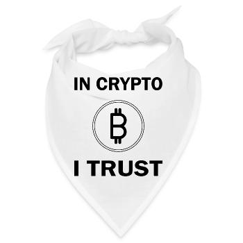 Bitcoin Trading Crypto Aktien - Bandana - Weiß - Vorne