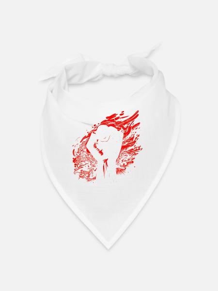 Poing levé - Bandana - blanc