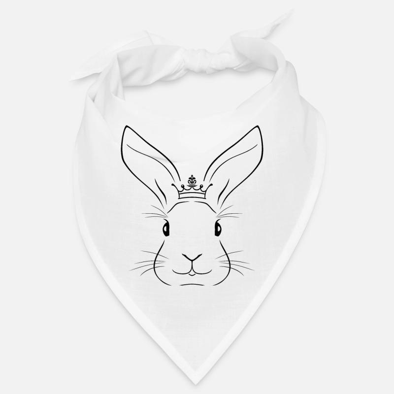 Outlined rabbit head Bandana
