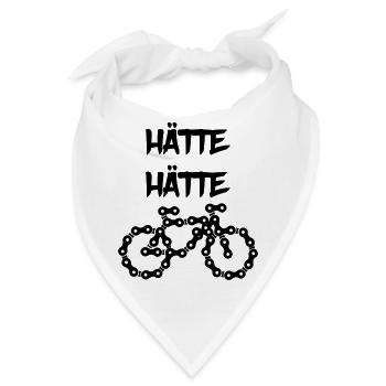 hätte hätte fahrradkette - Bandana - Weiß - Vorne