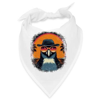 cute north pole christmas gift gentoo penguin - Bandana - Weiß - Vorne