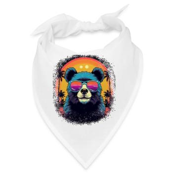 gift idea polar bear bday brown bear awesome koala - Bandana - Weiß - Vorne