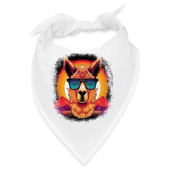 funny saying women africa camelidae no probllama - Bandana - Weiß - Vorne