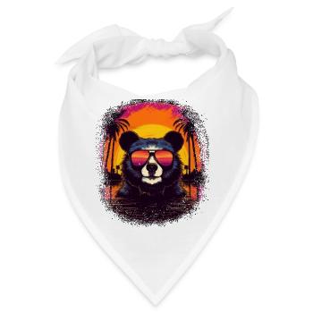 funny polar bear coati birthday present jokes - Bandana - Weiß - Vorne