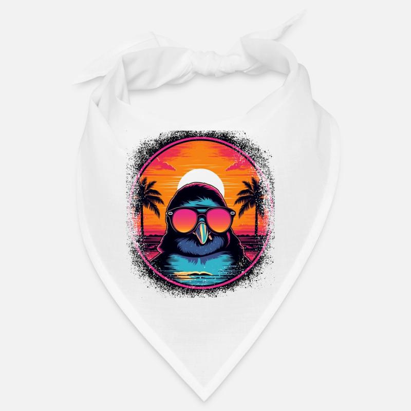 christmas bird dancing gift idea chinstrap penguin Bandana
