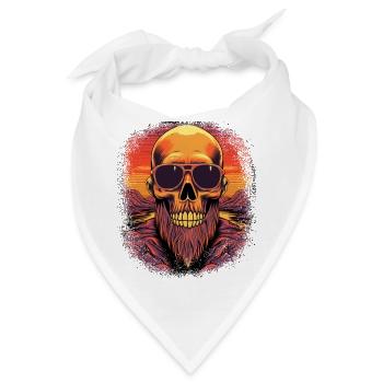 mustache beard accessory store full beard awesome - Bandana - Weiß - Vorne