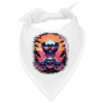 polar bear panda bear quote geek gift idea - Bandana - Weiß - Vorne