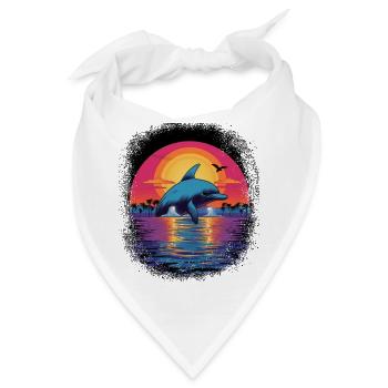 present bass fishing tshirts art present idea - Bandana - Weiß - Vorne