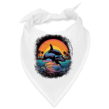 boat biological present awesome birthday present - Bandana - Weiß - Vorne