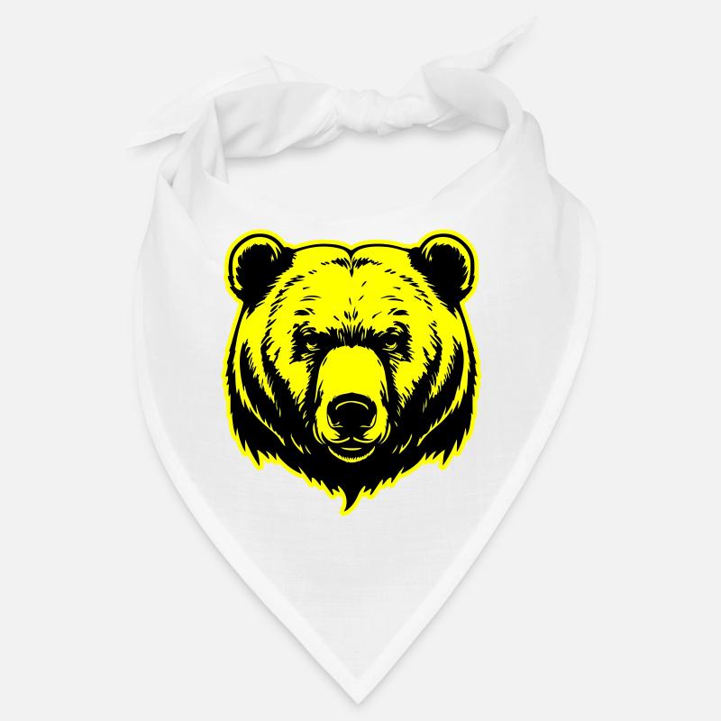 Tête de grizzli d’ours Bandana