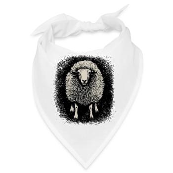 statement humor sheep born in november gift idea - Bandana - Weiß - Vorne