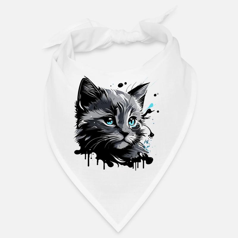 chaton mignon, chat Bandana