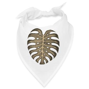 Monstera - Bandana - Weiß - Vorne