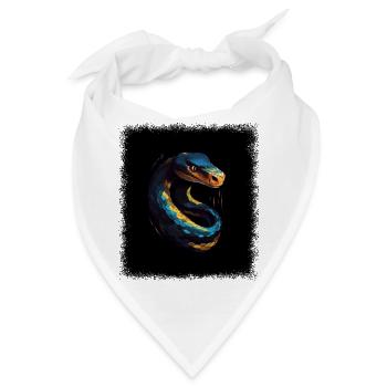 graphics funny quote quote snake quote shirts - Bandana - Weiß - Vorne