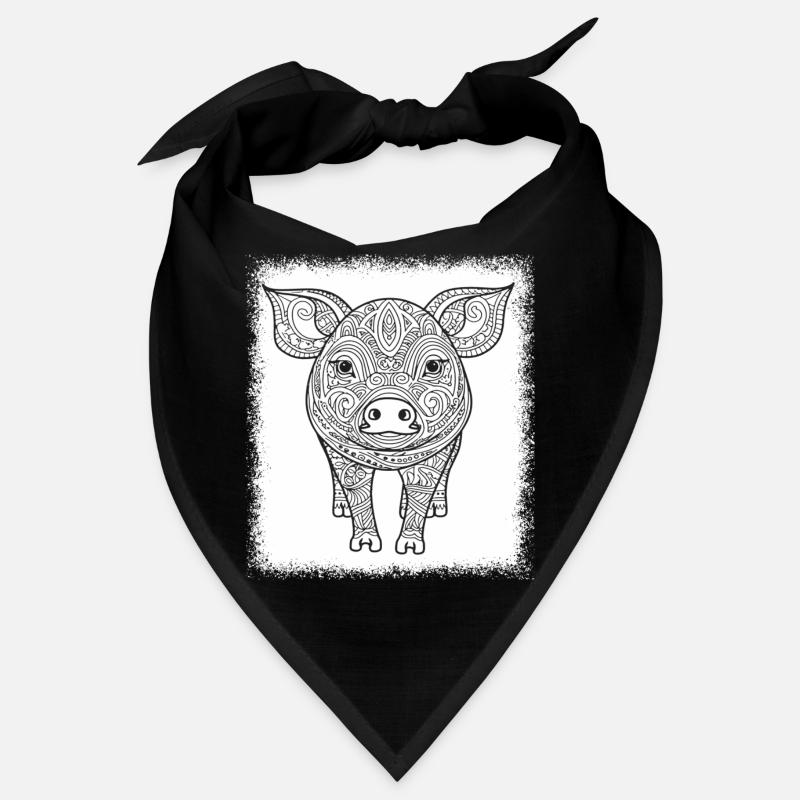 Funny Pig Cool Cannabis Backyard Griller Bandana