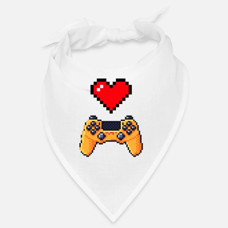 Retro gaming heart controller Bandana