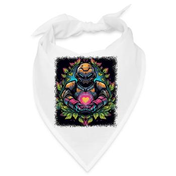 funny sayings animals darth birthday greeting - Bandana - Weiß - Vorne