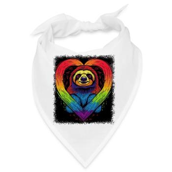 funny quote animal joke animals sloth hoodie darth - Bandana - Weiß - Vorne