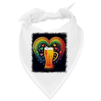 beer sheba brewery beer art sorority beer saying - Bandana - Weiß - Vorne