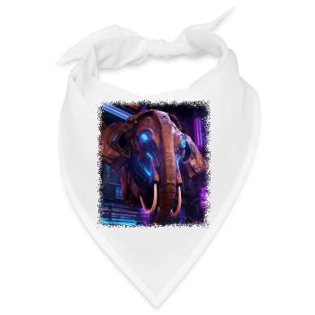 gift idea lotus flower present idea beach - Bandana - Weiß - Vorne
