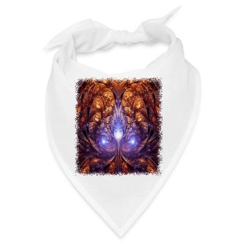 geek food brown chocolate chocolate addict - Bandana - Weiß - Vorne