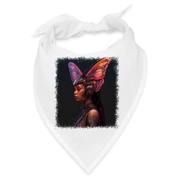 birthday present fauna insect butterfly quote bday - Bandana - Weiß - Vorne