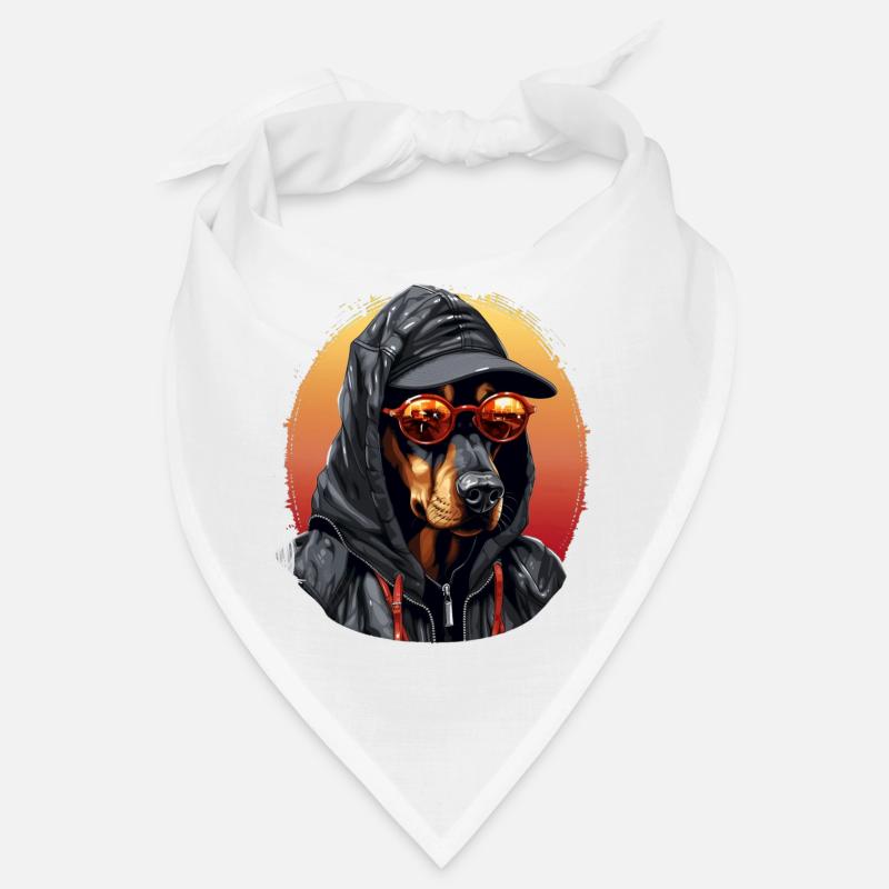 Doberman élégant – Graphiques de contour Bandana