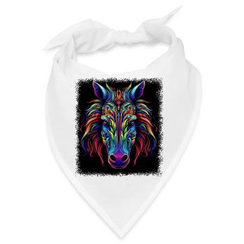 present present idea horseriding statement - Bandana - Weiß - Vorne