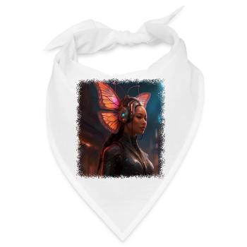 birthday present butterfly statement fauna - Bandana - Weiß - Vorne