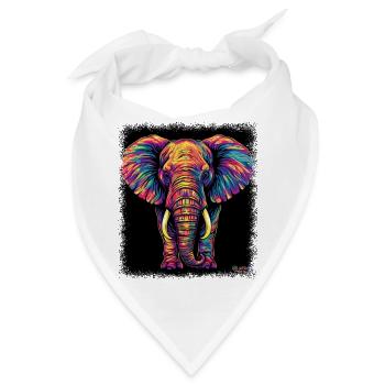 bird gift geek joke heart birthday present idea - Bandana - Weiß - Vorne
