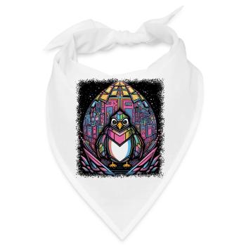 cute penguin all designs couple penguin adorable - Bandana - Weiß - Vorne