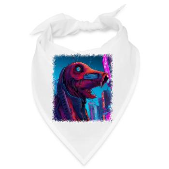 3 happy joke bday 3 years old controller present - Bandana - Weiß - Vorne