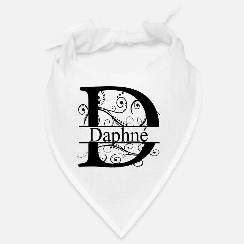 Monogramm mit dem Namen Daphne Bandana