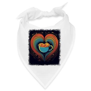 gay present rainbow sexuality lgbtqi and equality - Bandana - Weiß - Vorne
