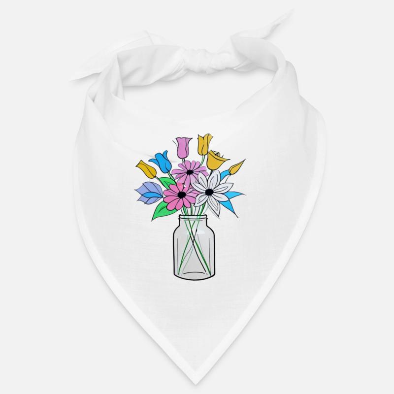 Beau mélange de fleurs Bandana