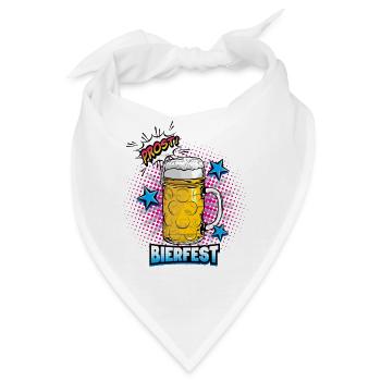 Bierfest - Bandana - Weiß - Vorne