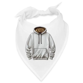 Hoodie - Bandana - Weiß - Vorne