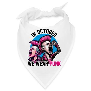 IM OKTOBER TRAGEN WIR PUNK - Bandana - Weiß - Vorne