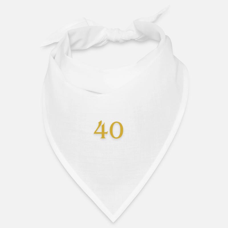 40er weiß - Bandana - Weiß
