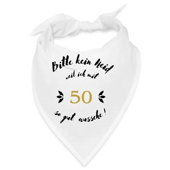 50er Schwarz - Bandana - Weiß - Vorne