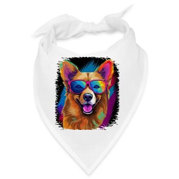 bday beagle lovers mammal canine chihuahua - Bandana - Weiß - Vorne