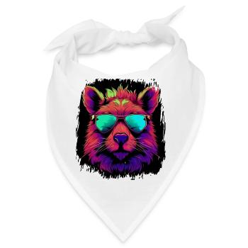 present birthday present idea pet - Bandana - Weiß - Vorne
